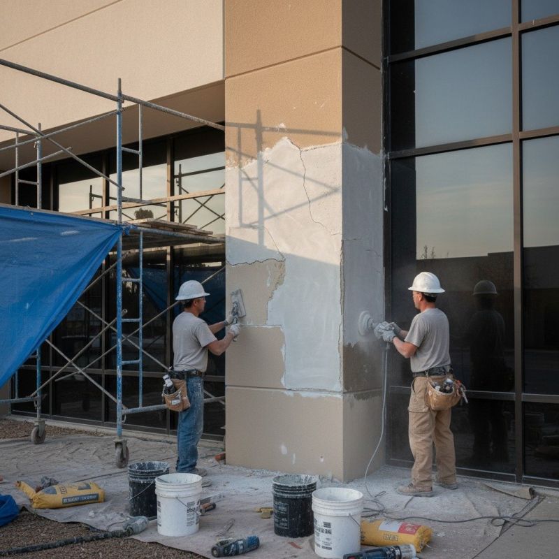 Local Cement Stucco Repair pros at work